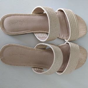 Basketweave sandals